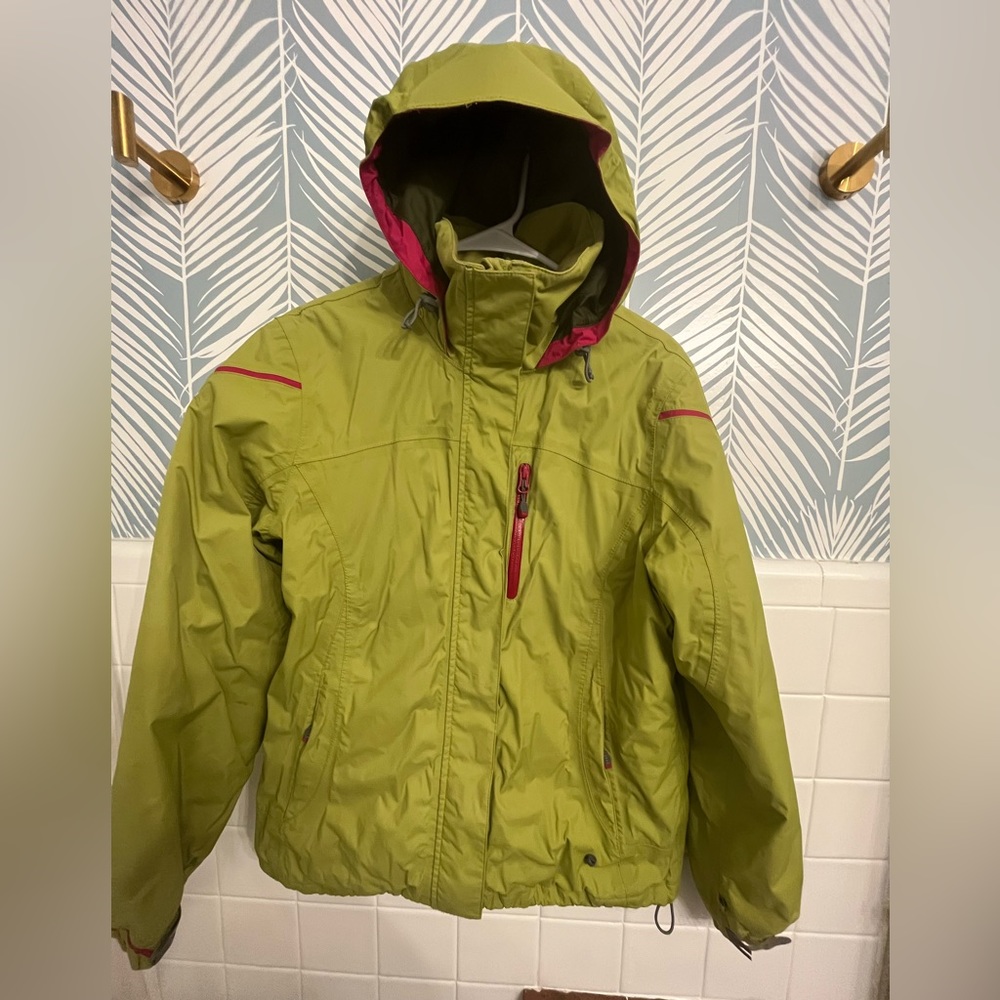 Lands End Girls ski jacket with hood, size M, 10-12